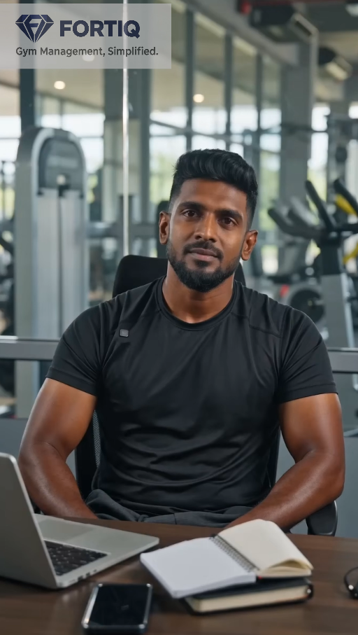 Reel demo of the Fortiq gym management app used by a fitness center in Sri Lanka
