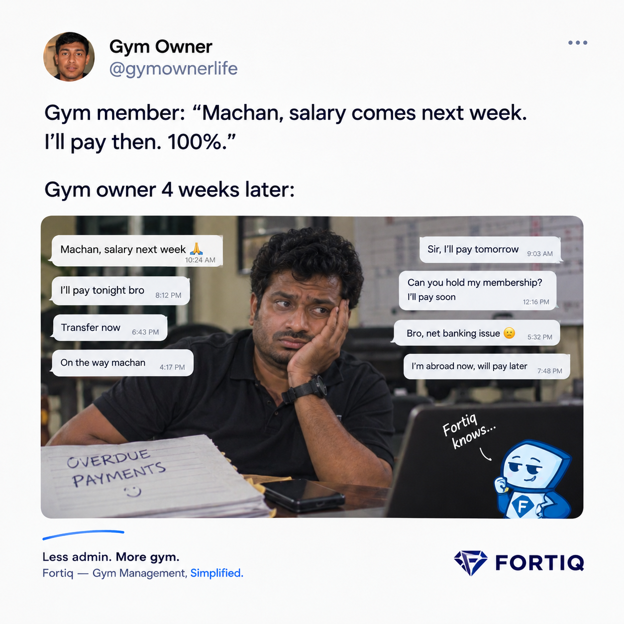 Fortiq Platforms team update on their gym management software for Sri Lankan fitness centers